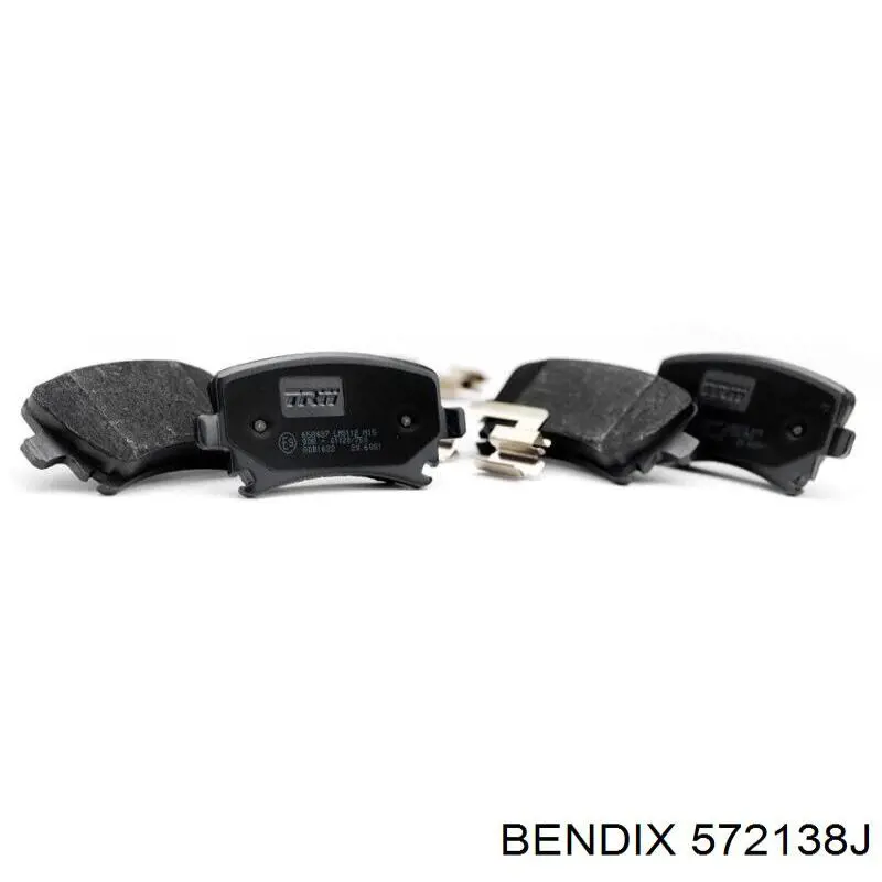 Задні гальмівні колодки Jurid/Bendix 572138J ціна, від 19.51 USD