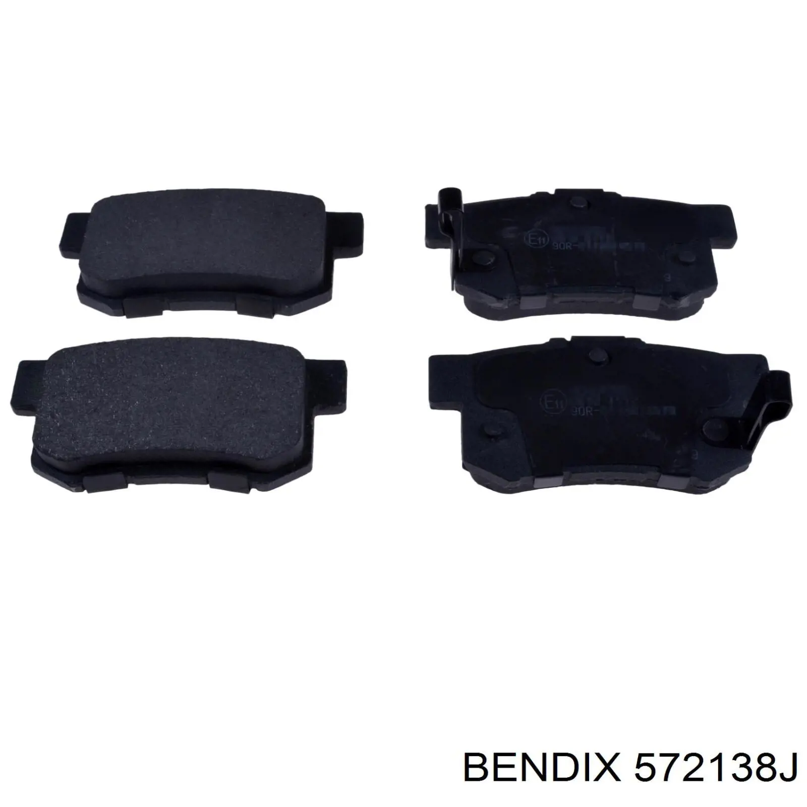 Задні дискові колодки Jurid/Bendix 572138J