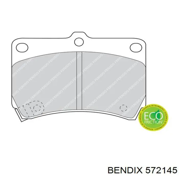 572145 Jurid/Bendix Передні гальмівні колодки