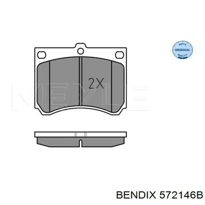 Купити 572146B Jurid/Bendix Колодки гальмівні передні, дискові
