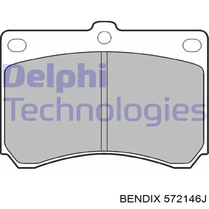 Купити 572146J Jurid/Bendix Колодки гальмівні передні, дискові