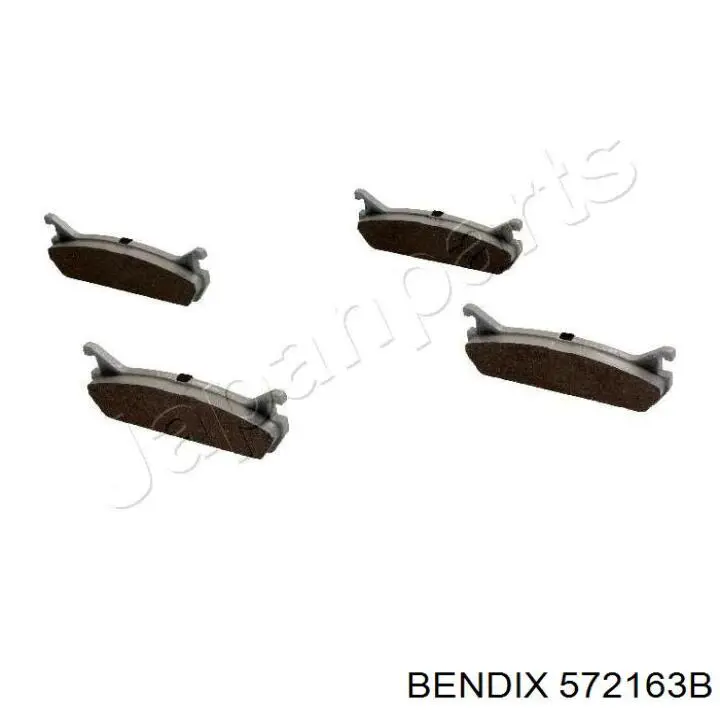 572163B Jurid/Bendix Колодки гальмівні задні, дискові