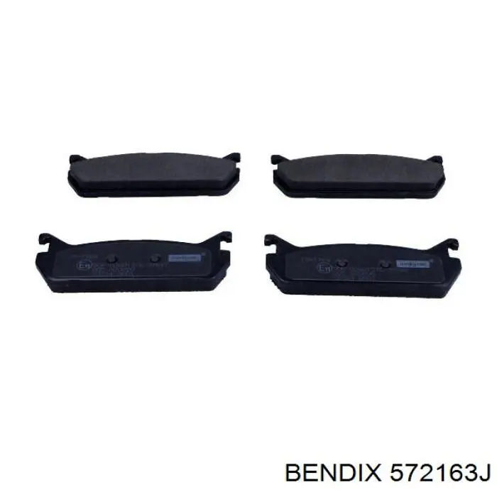 572163J Jurid/Bendix Колодки гальмівні задні, дискові