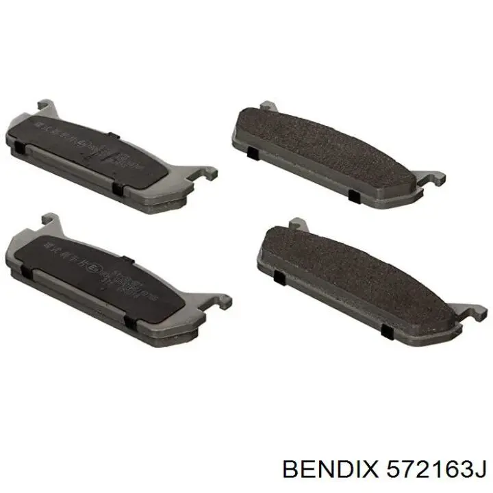 Задні гальмівні колодки 572163J Jurid/Bendix