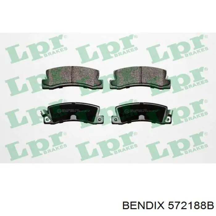 Купити 572188B Jurid/Bendix Задні колодки