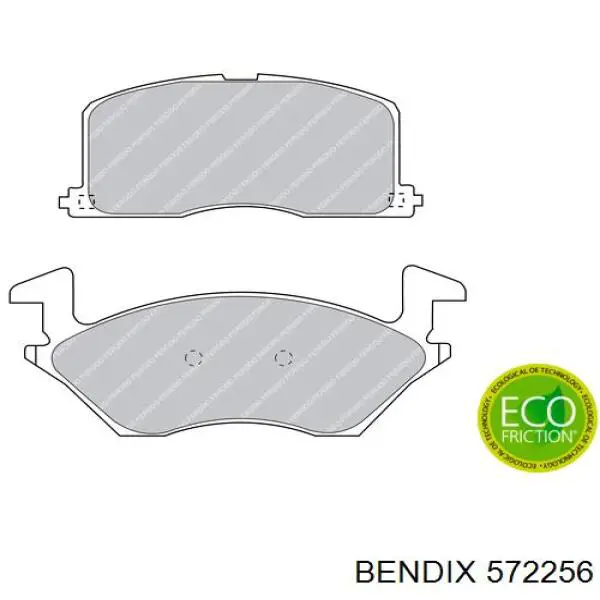 Передні тормозні колодки 572256 Jurid/Bendix
