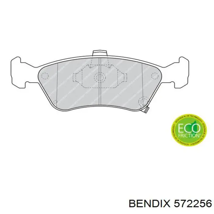 572256 Jurid/Bendix Передні гальмівні колодки