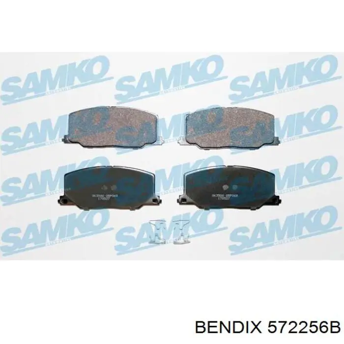 572256B Jurid/Bendix Передні гальмівні колодки
