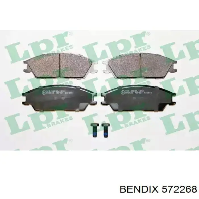 572268 Jurid/Bendix Передні гальмівні колодки