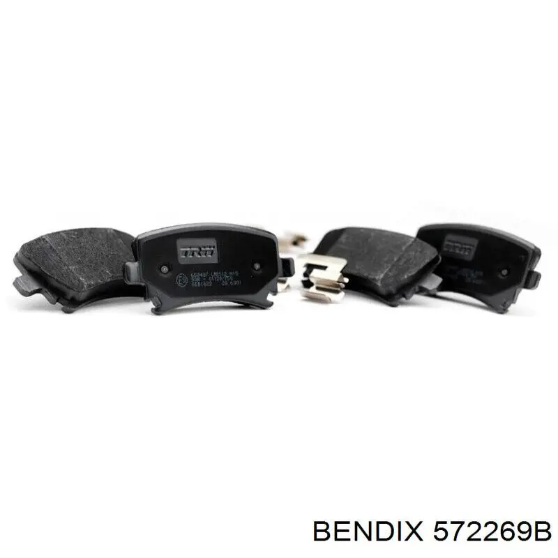 Передні тормозні колодки 572269B Jurid/Bendix