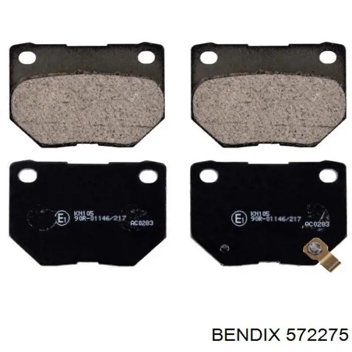 Передні тормозні колодки 572275 Jurid/Bendix