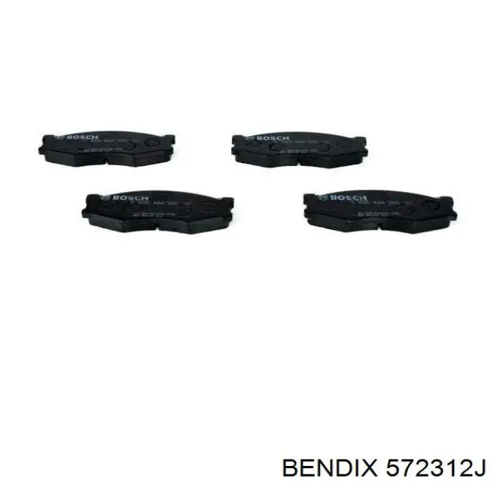 572312J Jurid/Bendix колодки гальмівні передні, дискові
