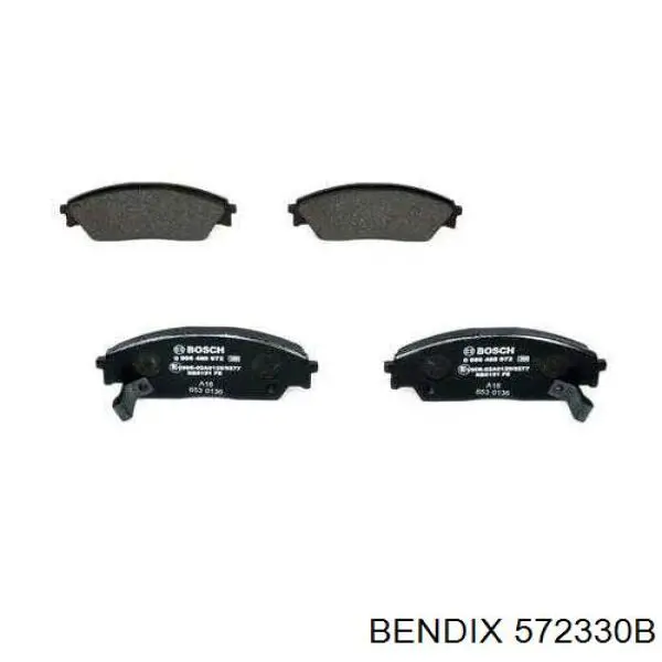 572330B Jurid/Bendix Передні гальмівні колодки