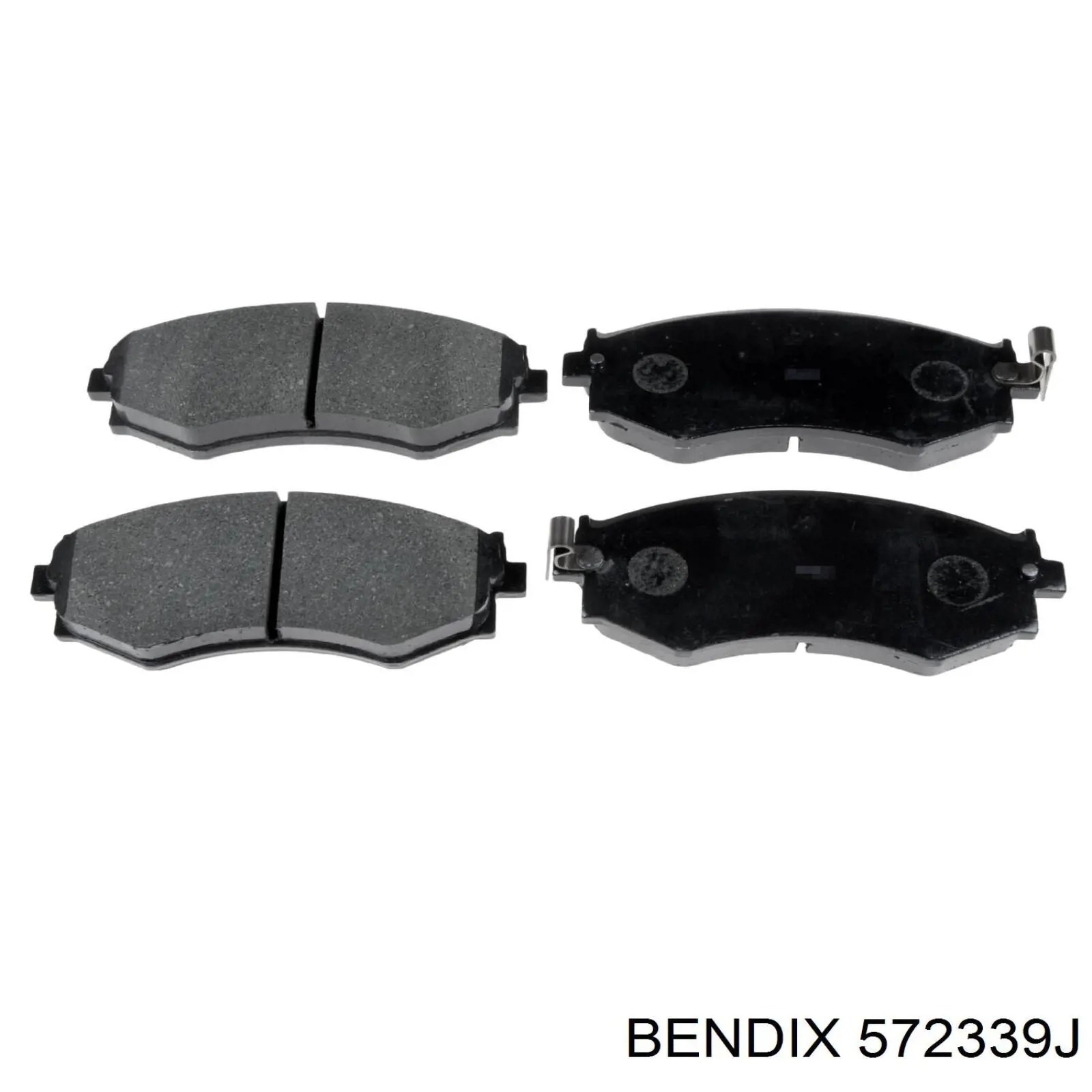 572339J Jurid/Bendix колодки гальмівні передні, дискові
