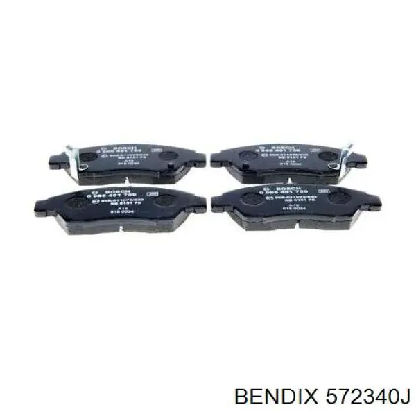 572340J Jurid/Bendix Передні гальмівні колодки
