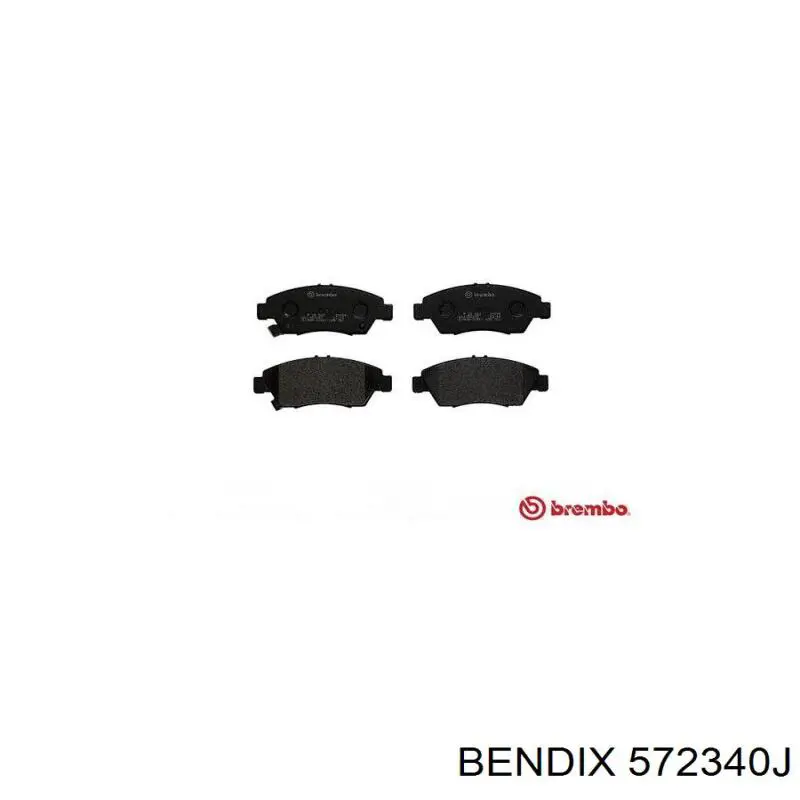 Передні тормозні колодки 572340J Jurid/Bendix