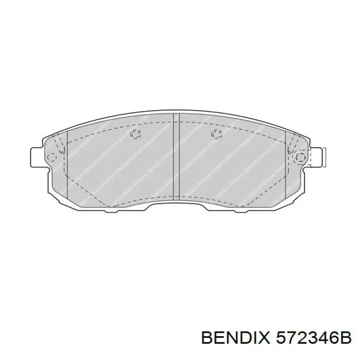 Купити 572346B Jurid/Bendix Колодки гальмівні передні, дискові