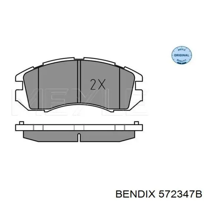 Тормозні колодки Jurid/Bendix 572347B