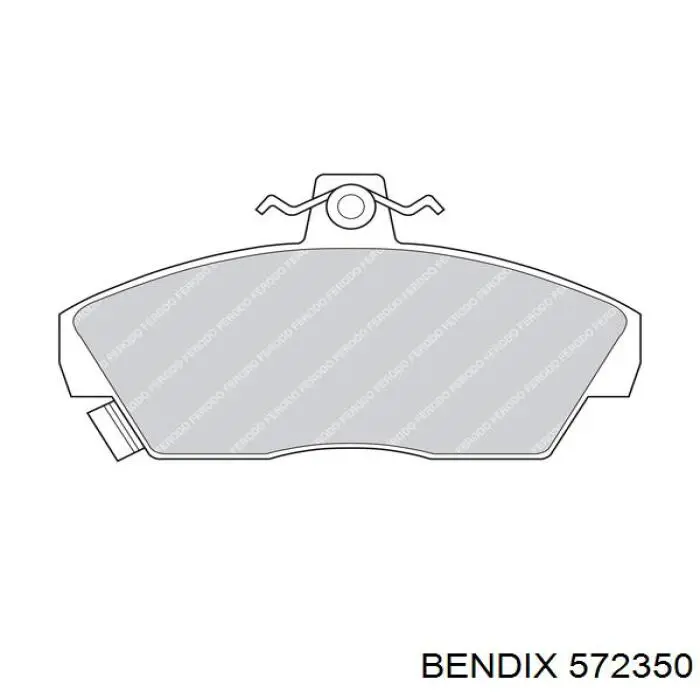 Передні тормозні колодки 572350 Jurid/Bendix