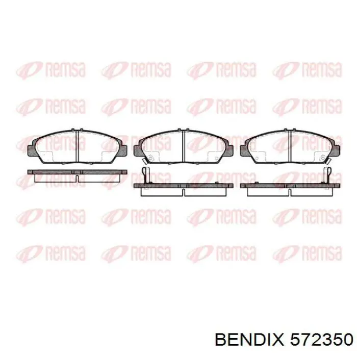 Гальмівні колодки Jurid/Bendix 572350 ціна, від 17.85 USD