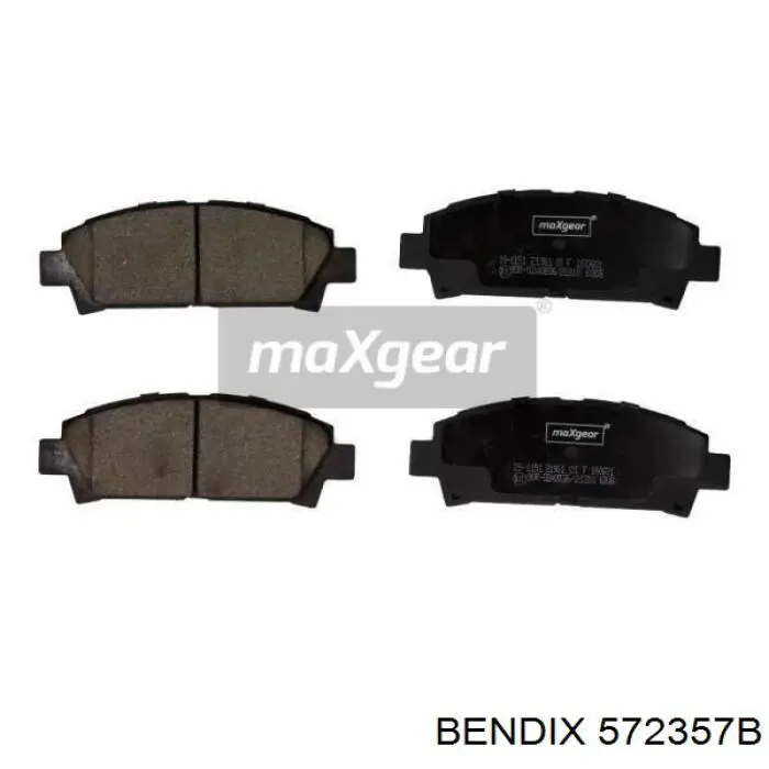 Тормозні колодки Jurid/Bendix 572357B