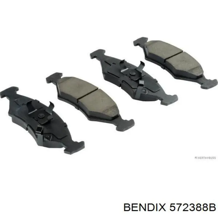 572388B Jurid/Bendix Передні гальмівні колодки