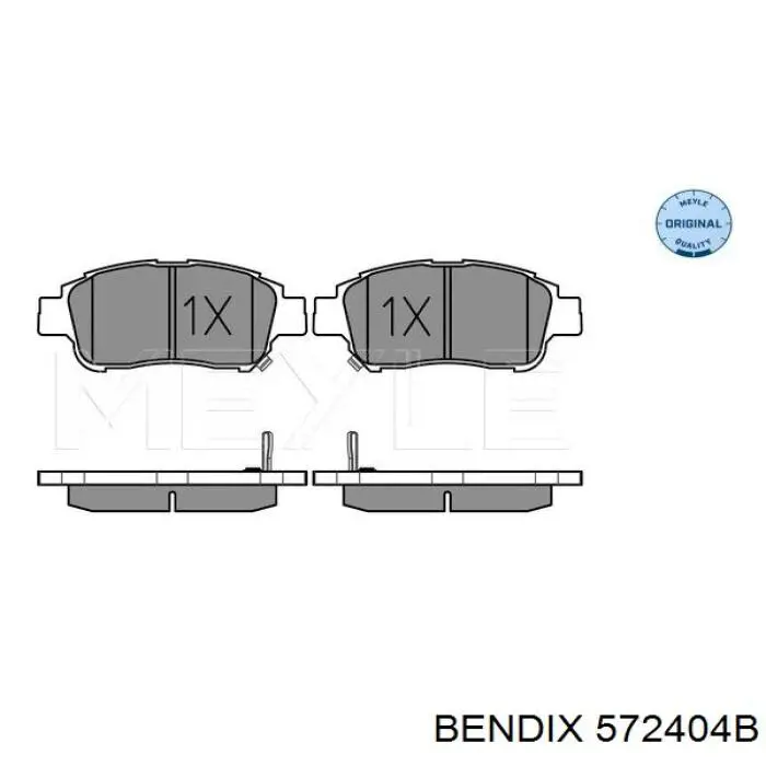 Купити 572404B Jurid/Bendix Колодки гальмівні передні, дискові