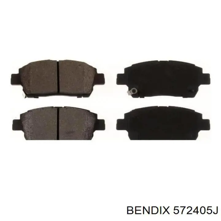 Передні тормозні колодки 572405J Jurid/Bendix