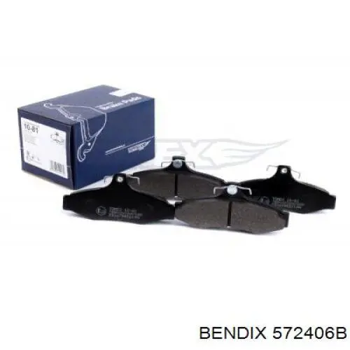 Задні гальмівні колодки 572406B Jurid/Bendix