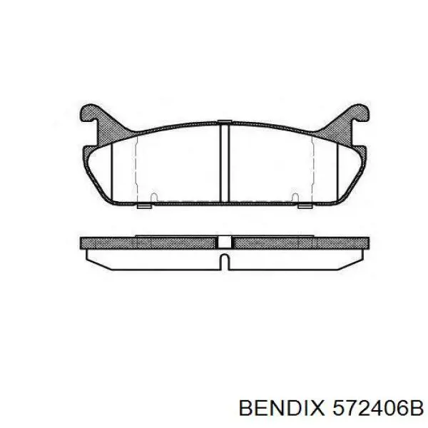 Задні гальмівні колодки Jurid/Bendix 572406B ціна, від 12.29 USD