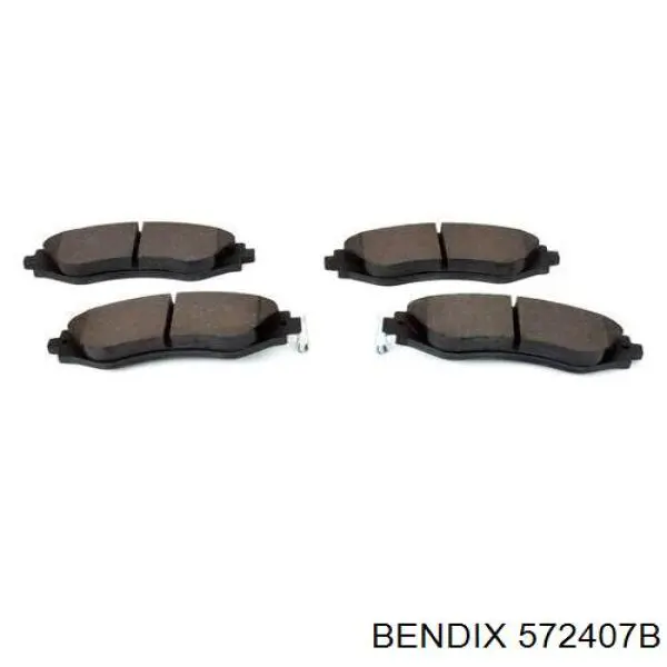 Передні тормозні колодки 572407B Jurid/Bendix
