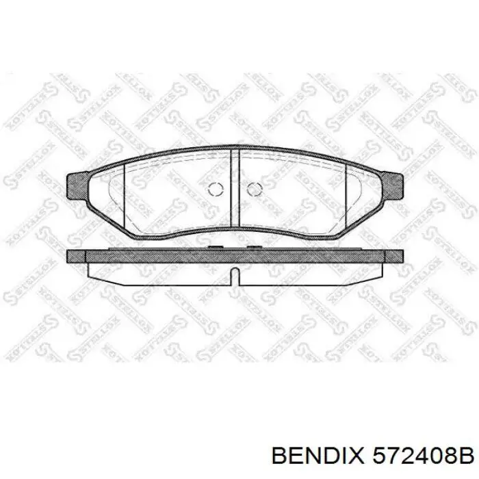 Гальмівні колодки Jurid/Bendix 572408B ціна, від 11.27 USD