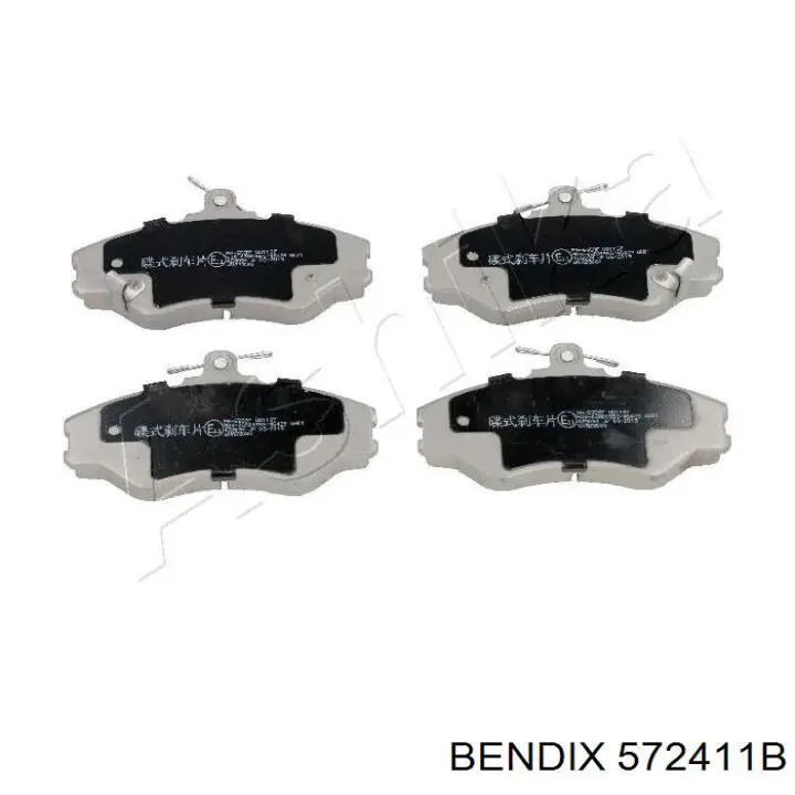 572411B Jurid/Bendix колодки гальмівні передні, дискові
