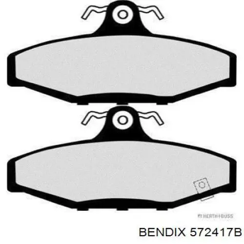 Задні гальмівні колодки Jurid/Bendix 572417B ціна, від 20.04 USD
