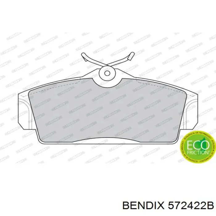 572422B Jurid/Bendix Передні гальмівні колодки