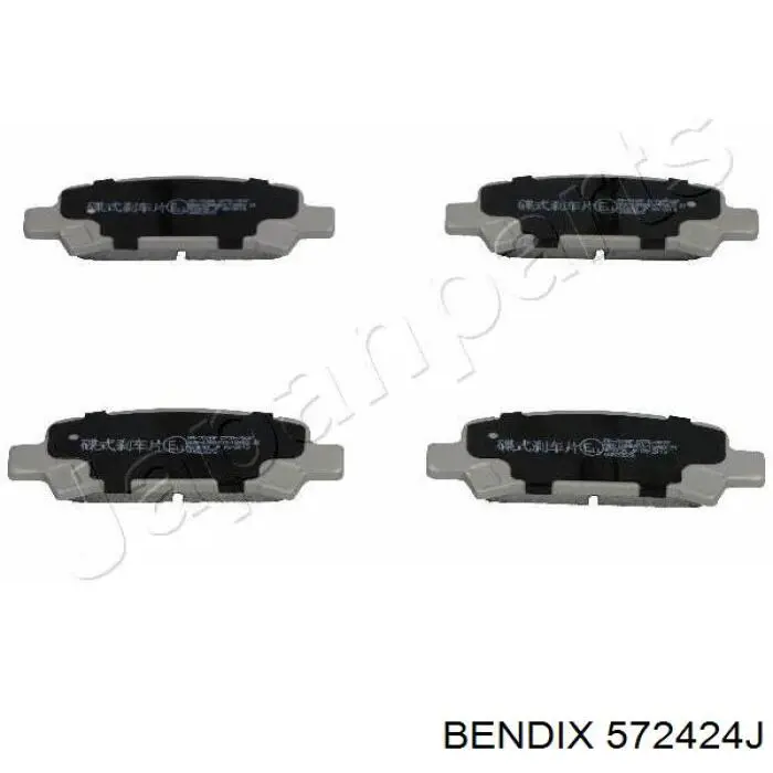 Задні дискові колодки Jurid/Bendix 572424J