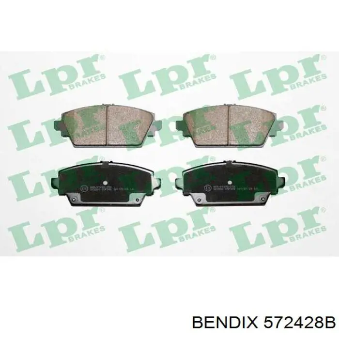 Передні тормозні колодки 572428B Jurid/Bendix
