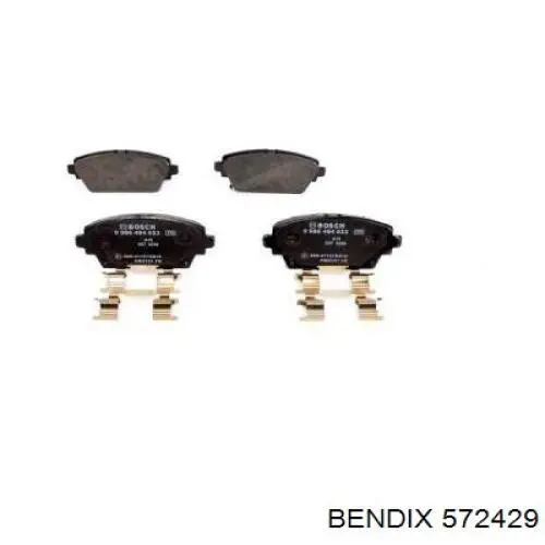572429 Jurid/Bendix Передні гальмівні колодки