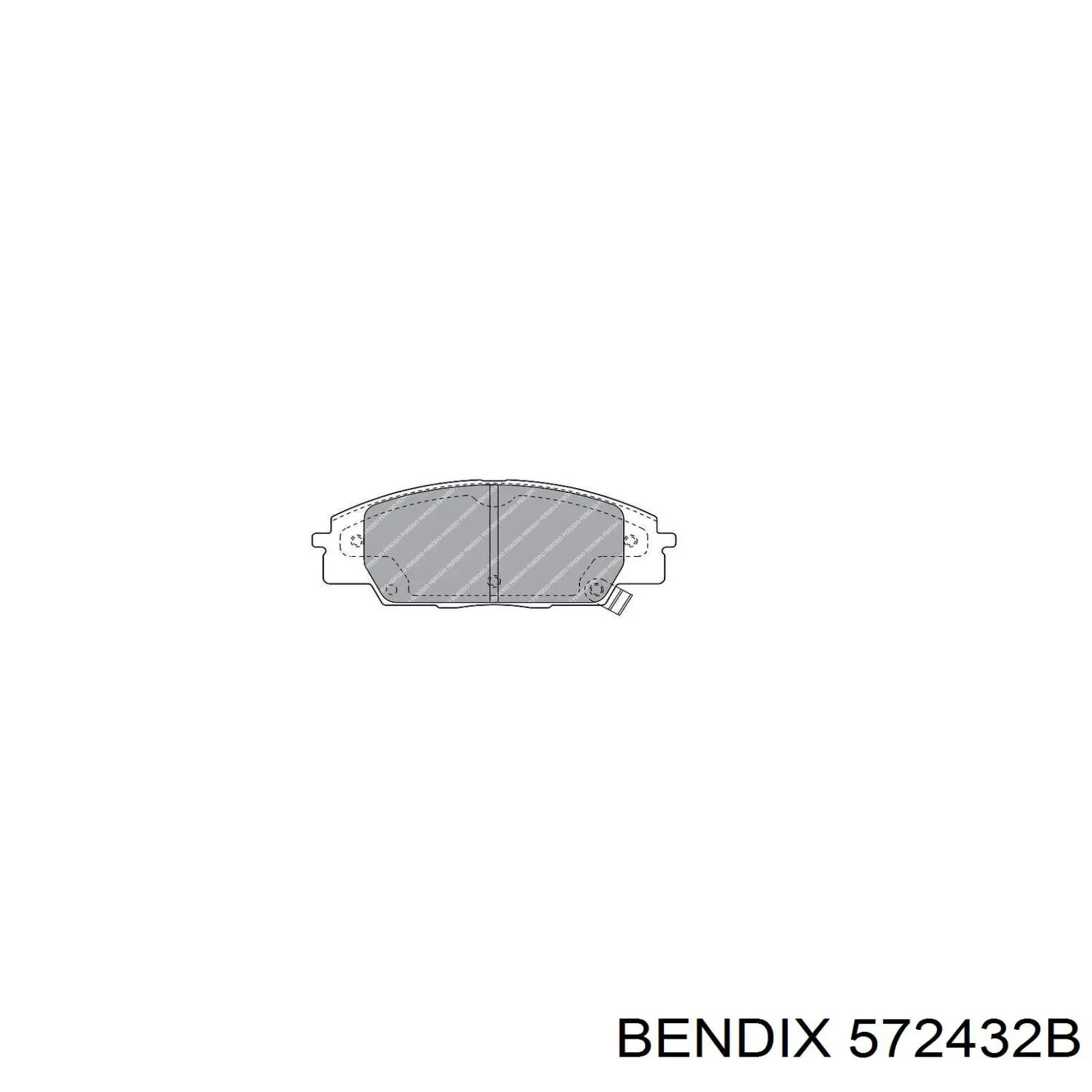 Гальмівні колодки Jurid/Bendix 572432B ціна, від 21.51 USD
