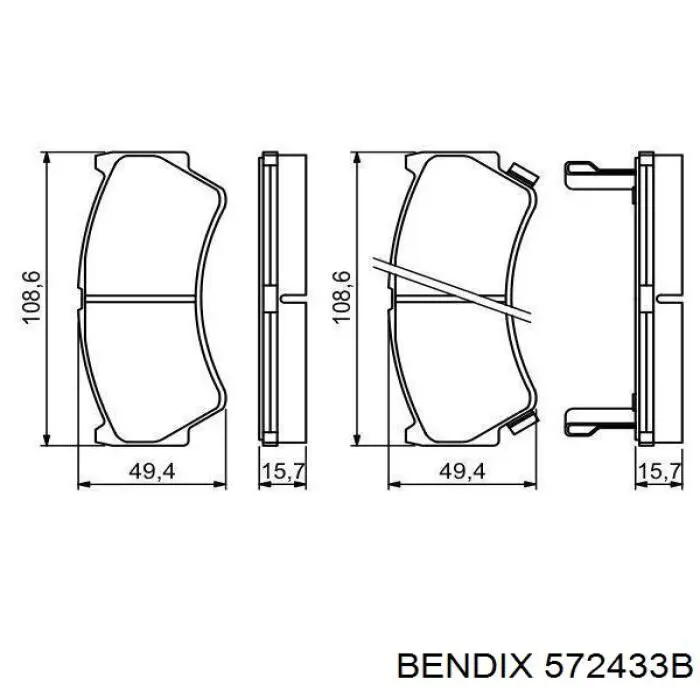 Передні тормозні колодки KBP8519 Kavo Parts