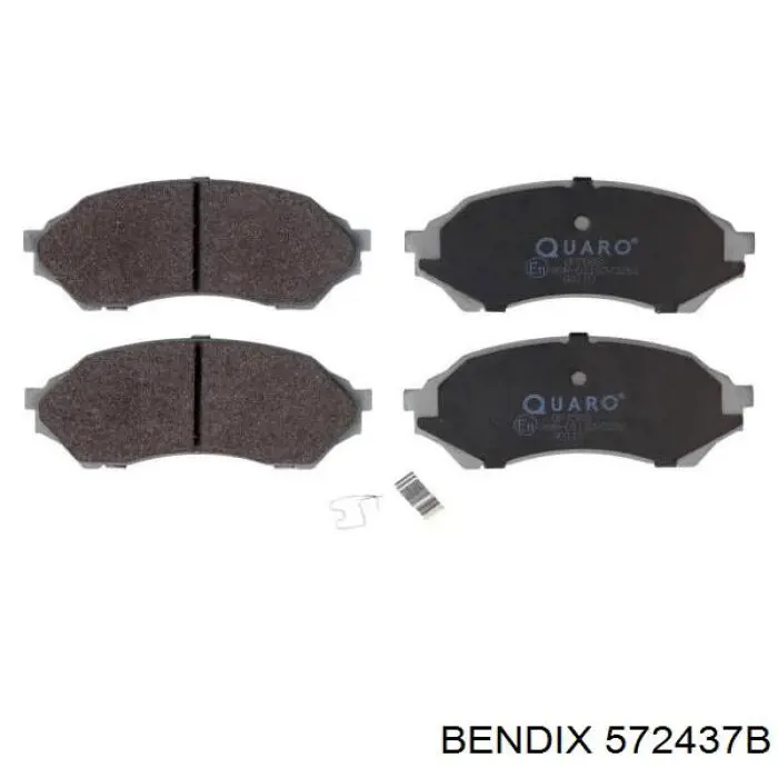 572437B Jurid/Bendix колодки гальмівні передні, дискові