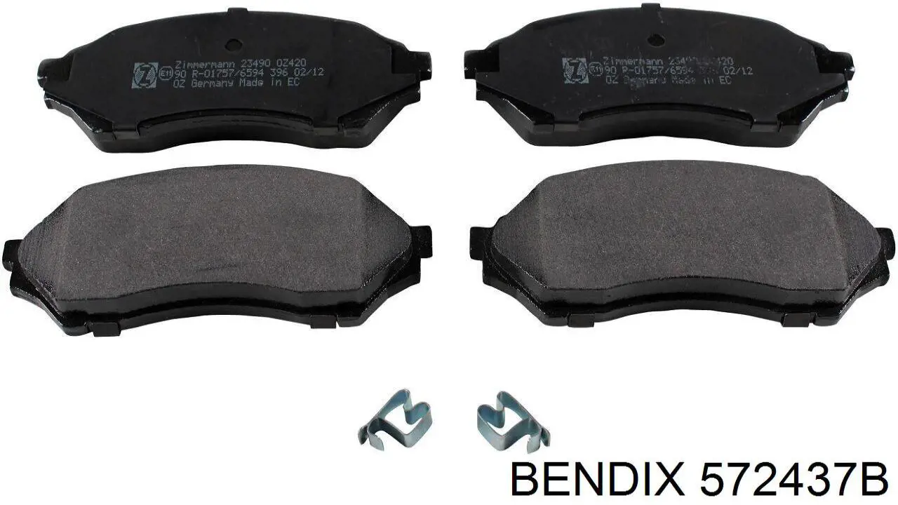 Тормозні колодки Jurid/Bendix 572437B