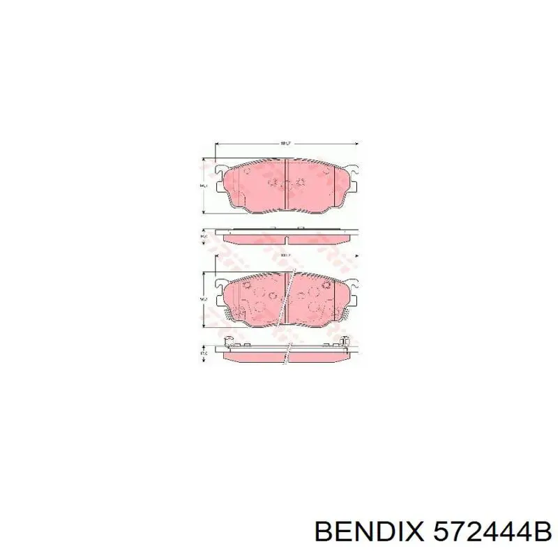 Тормозні колодки Jurid/Bendix 572444B
