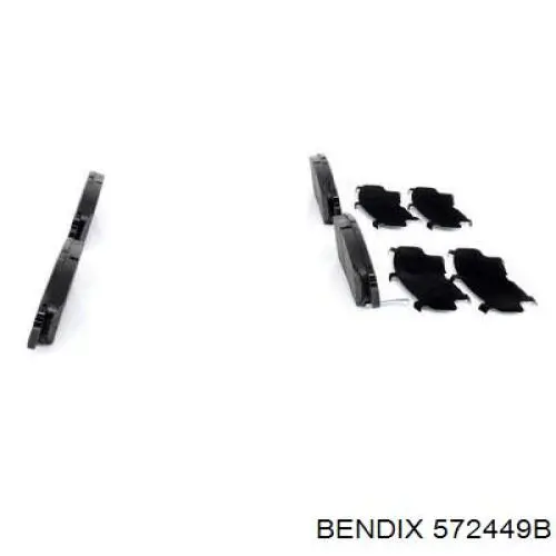 Купити 572449B Jurid/Bendix Колодки гальмівні передні, дискові