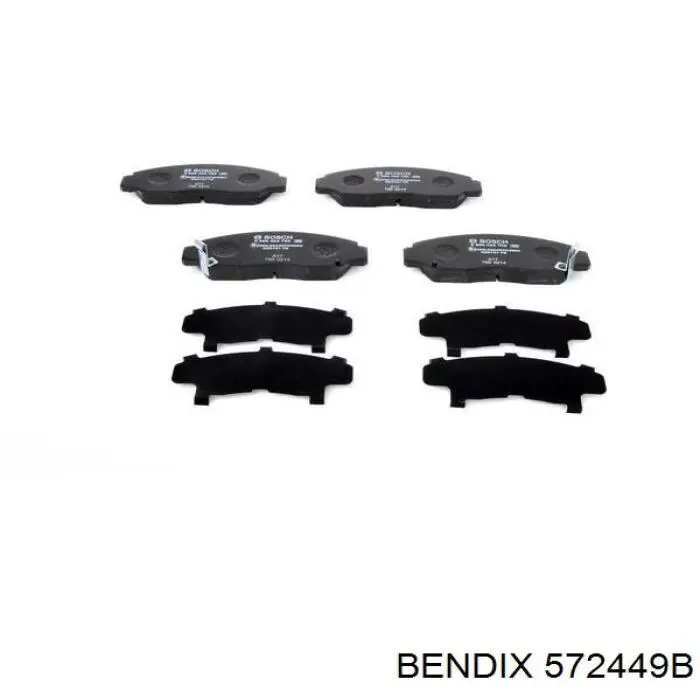 572449B Jurid/Bendix Передні гальмівні колодки