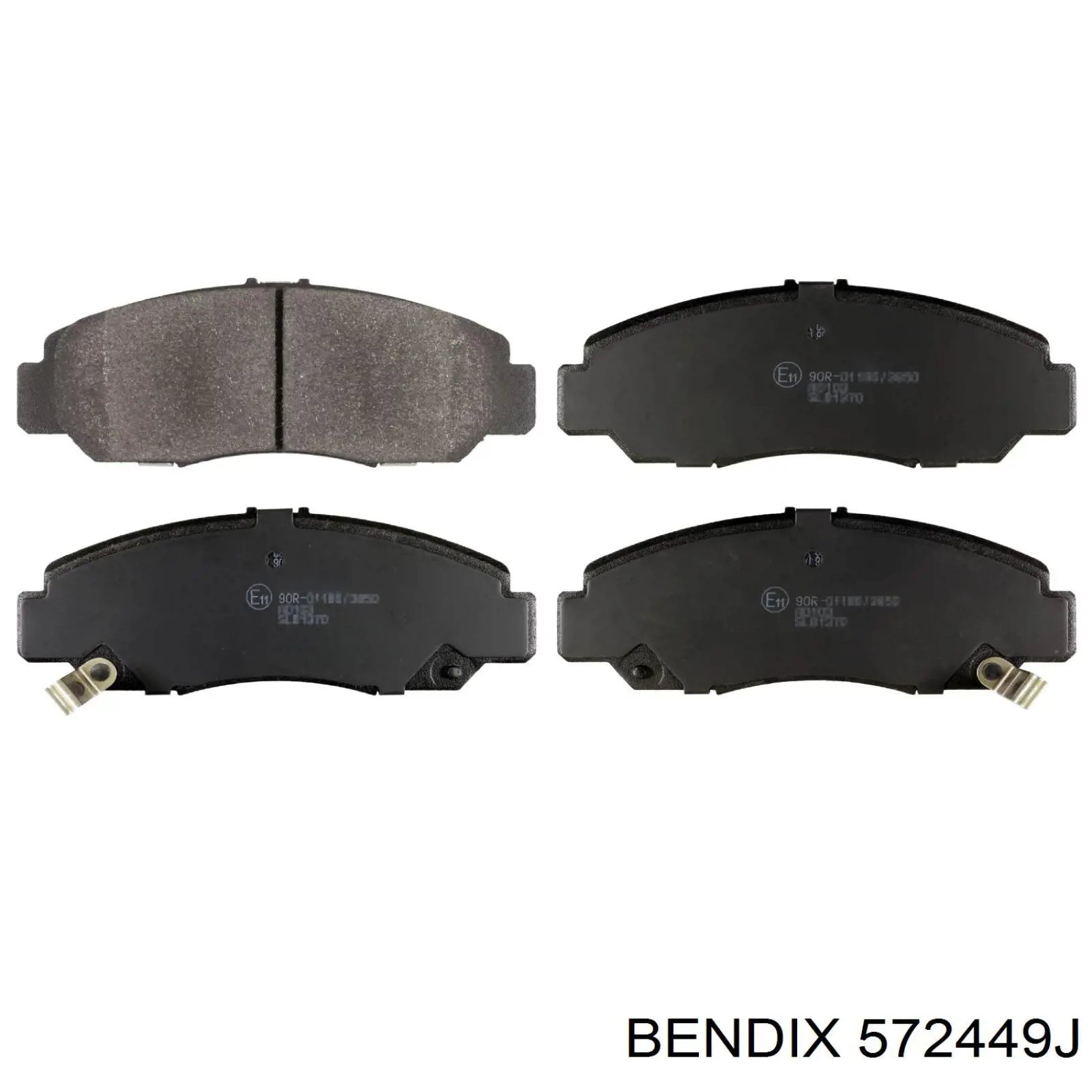 572449J Jurid/Bendix колодки гальмівні передні, дискові