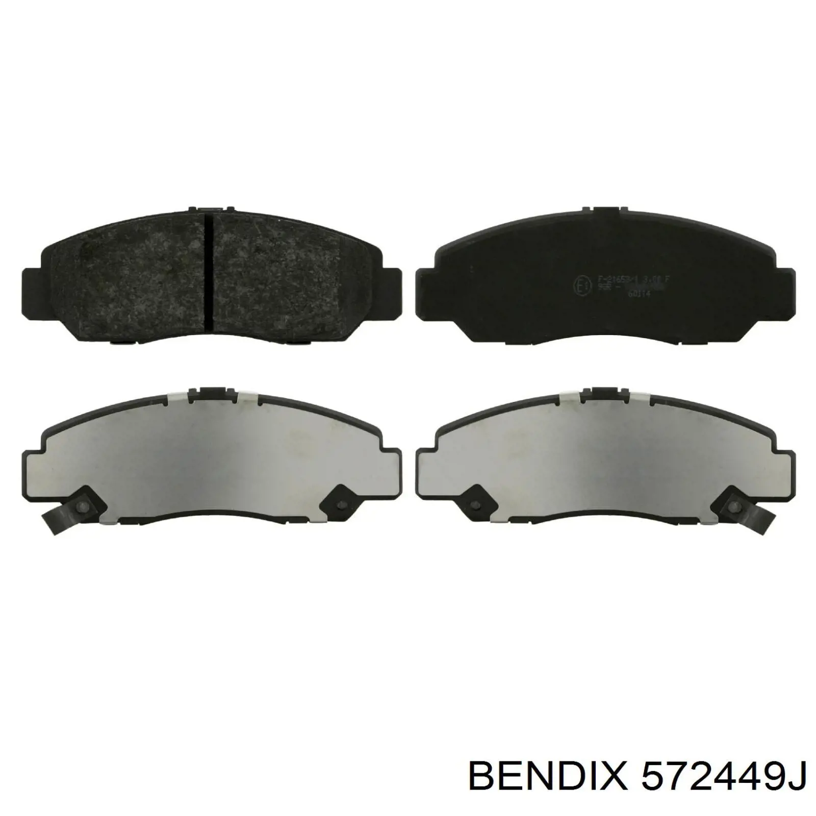 Передні тормозні колодки 572449J Jurid/Bendix