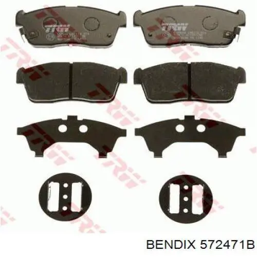 Тормозні колодки Jurid/Bendix 572471B