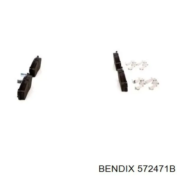 572471B Jurid/Bendix Передні гальмівні колодки
