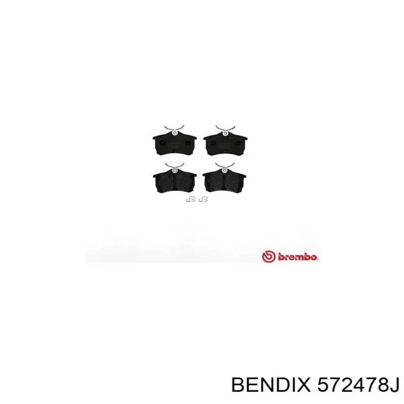 Задні гальмівні колодки Jurid/Bendix 572478J ціна, від 22.55 USD